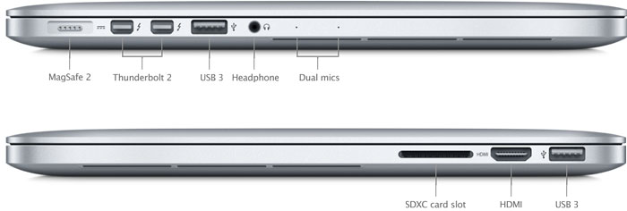 Apple MacBook Pro Retina 13" Mid 2014 - Intel i5 Dual-Core  2.60GHz - 8GB RAM - 256GB SSD